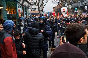 Protest In Paris Against Financial Bill For 2025