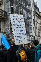 Protest In Paris Against Financial Bill For 2025