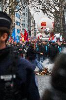 Protest In Paris Against Financial Bill For 2025