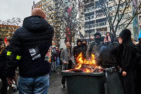 Protest In Paris Against Financial Bill For 2025