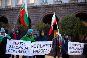 Protest In Sofia.