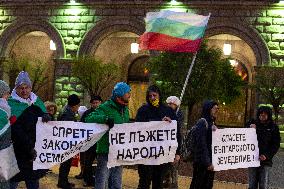 Protest In Sofia.