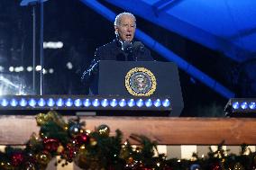 U.S. National Christmas Tree Lighting Ceremony in Washington