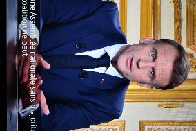 Macron Addresses Nation After Government Collapse - Paris