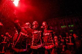 Firefighters On Strike - Lyon