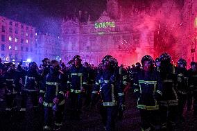 Firefighters On Strike - Lyon