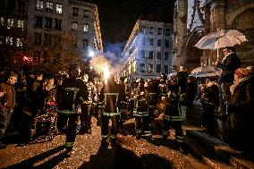 Firefighters On Strike - Lyon