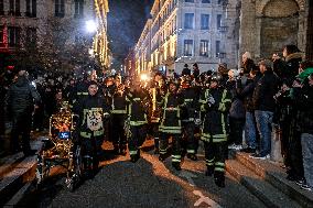 Firefighters On Strike - Lyon