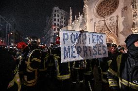 Firefighters On Strike - Lyon