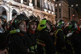 Firefighters On Strike - Lyon