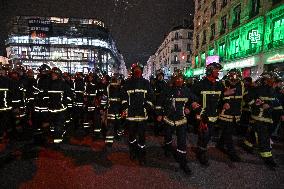 Firefighters On Strike - Lyon