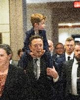 Elon Musk And Son X Attend DOGE Meeting - Washington