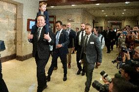 Elon Musk And Son X Attend DOGE Meeting - Washington