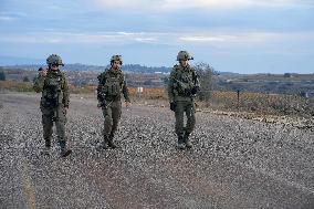 Israeli Soldiers Patrol On Lebanon Border