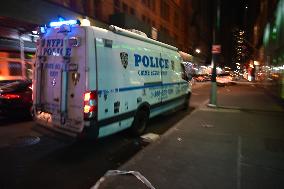 NYPD Crime Scene Unit At Scene Of Fatal Stabbing In New York City’s Financial District Which Killed 17-year-old Boy And Injured