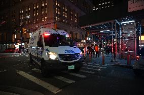 NYPD Crime Scene Unit At Scene Of Fatal Stabbing In New York City’s Financial District Which Killed 17-year-old Boy And Injured