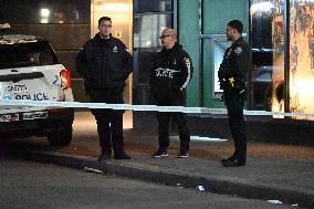 One Teenage Boy Dead And One Man Injured After They Were Stabbed On John Street In The Financial District Of Manhattan New York