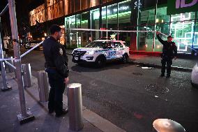 One Teenage Boy Dead And One Man Injured After They Were Stabbed On John Street In The Financial District Of Manhattan New York