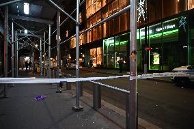 One Teenage Boy Dead And One Man Injured After They Were Stabbed On John Street In The Financial District Of Manhattan New York