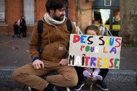 Protest Against Cuts In Public Services And Modifications Of Work For Public Servants In Toulouse