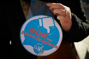 Protest Against Cuts In Public Services And Modifications Of Work For Public Servants In Toulouse