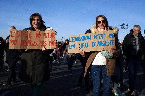 Protest Against Cuts In Public Services And Modifications Of Work For Public Servants In Toulouse