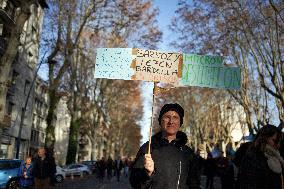 Protest Against Cuts In Public Services And Modifications Of Work For Public Servants In Toulouse