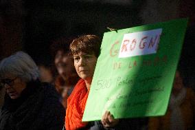 Protest Against Cuts In Public Services And Modifications Of Work For Public Servants In Toulouse