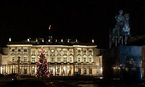 Christmas Iluminations In Warsaw