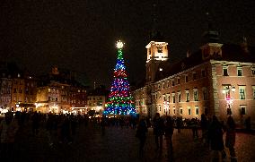 Christmas Iluminations In Warsaw