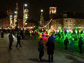 Christmas Iluminations In Warsaw