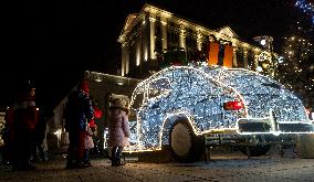 Christmas Iluminations In Warsaw