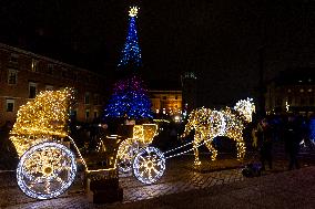 Christmas Iluminations In Warsaw