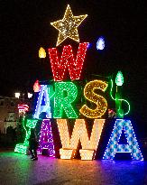 Christmas Iluminations In Warsaw