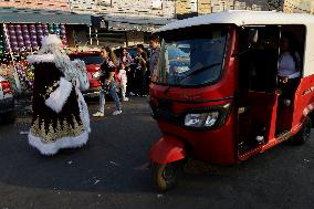 Santa Claus Tours Sonora Market In Mexico City