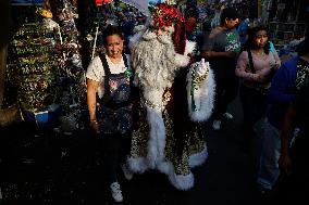 Santa Claus Tours Sonora Market In Mexico City