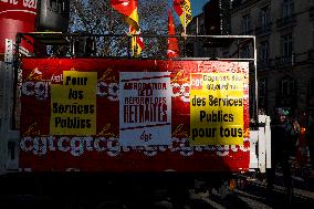 Public Sector Workers Protest - Toulouse