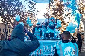 Public Sector Workers Protest - Toulouse