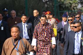 Bhutanese King Jigme Khesar Namgyel Wangchuk Visits Swayambhunath Stupa In Stopover Visit