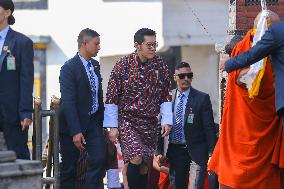 Bhutanese King Jigme Khesar Namgyel Wangchuk Visits Swayambhunath Stupa In Stopover Visit