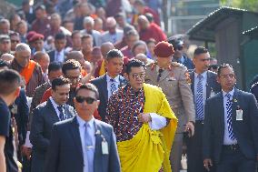 Bhutanese King Jigme Khesar Namgyel Wangchuk Visits Swayambhunath Stupa In Stopover Visit