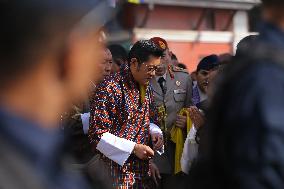 Bhutanese King Jigme Khesar Namgyel Wangchuk Visits Swayambhunath Stupa In Stopover Visit