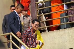 Bhutanese King Jigme Khesar Namgyel Wangchuk Visits Swayambhunath Stupa In Stopover Visit