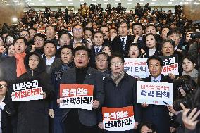 Seoul ahead of vote on impeachment motion against Yoon