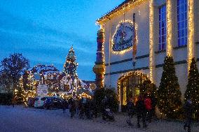 Annual Fairytale Bavarian Christmas Illumination And Christmas Markets In Abensberg