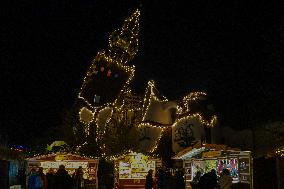 Annual Fairytale Bavarian Christmas Illumination And Christmas Markets In Abensberg