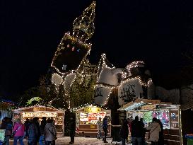 Annual Fairytale Bavarian Christmas Illumination And Christmas Markets In Abensberg