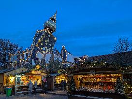 Annual Fairytale Bavarian Christmas Illumination And Christmas Markets In Abensberg