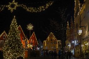 Annual Fairytale Bavarian Christmas Illumination And Christmas Markets In Abensberg