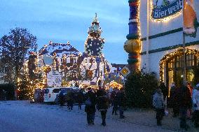 Annual Fairytale Bavarian Christmas Illumination And Christmas Markets In Abensberg